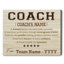 Custom Thank You Appreciation Gift For Coach Sport Coach Canvas Print