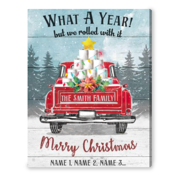 Christmas Bathroom Decor Funny Bathroom Wall Art Customized Canvas Print