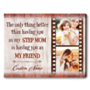 Christmas Gift For Stepmother Stepmom Gifts For Mother's Day Step Mom Canvas Gifts