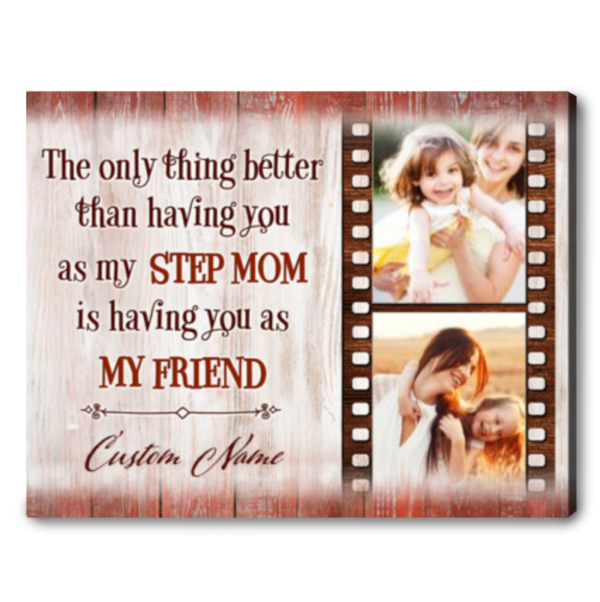 Christmas Gift For Stepmother Stepmom Gifts For Mother's Day Step Mom Canvas Gifts - Image 5